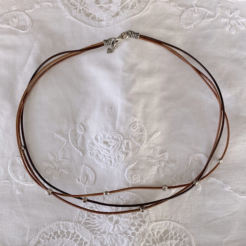 Silpada leather necklace